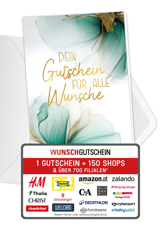 Für alle Wünsche - Blumen Grün Gold