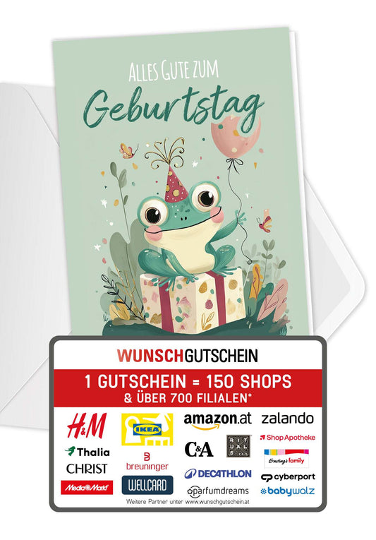 Alles Gute zum Geburtstag - Frosch