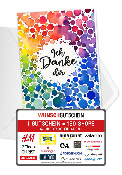 Ich danke dir - Punkte Bunt