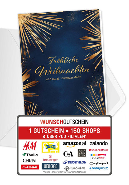 Fröhliche Weihnachten - Feuerwerk