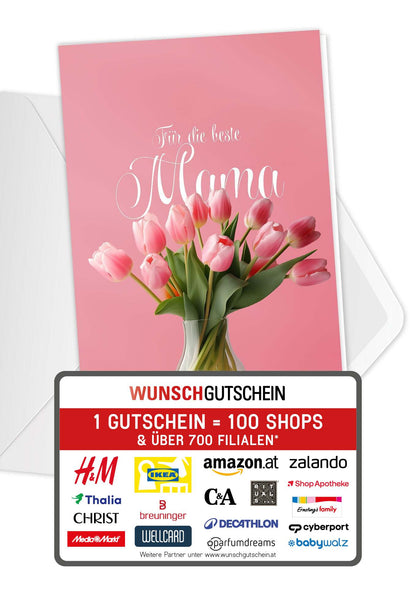 Für die beste Mama - Tulpenvase