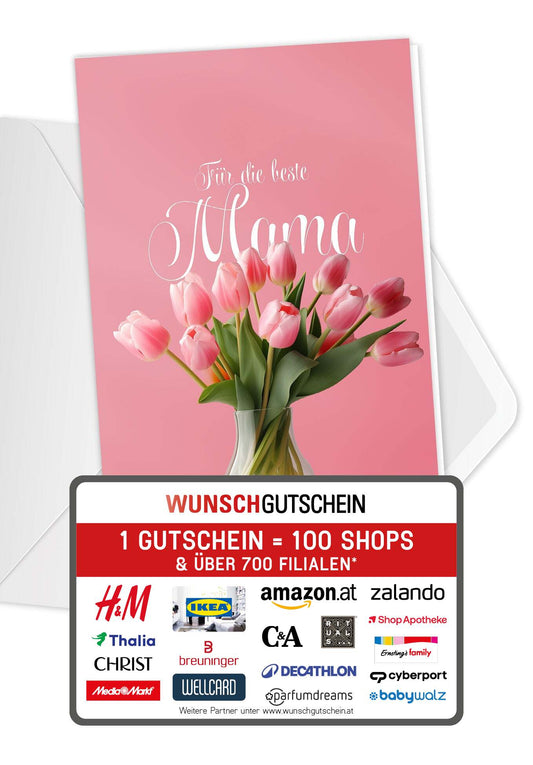 Für die beste Mama - Tulpenvase