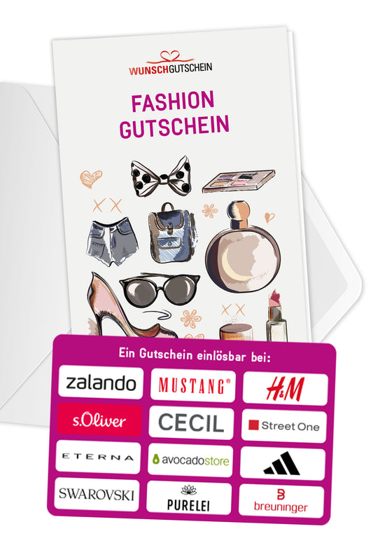 Fashion Gutschein - Einlösbar für Modeartikel und Accessoires