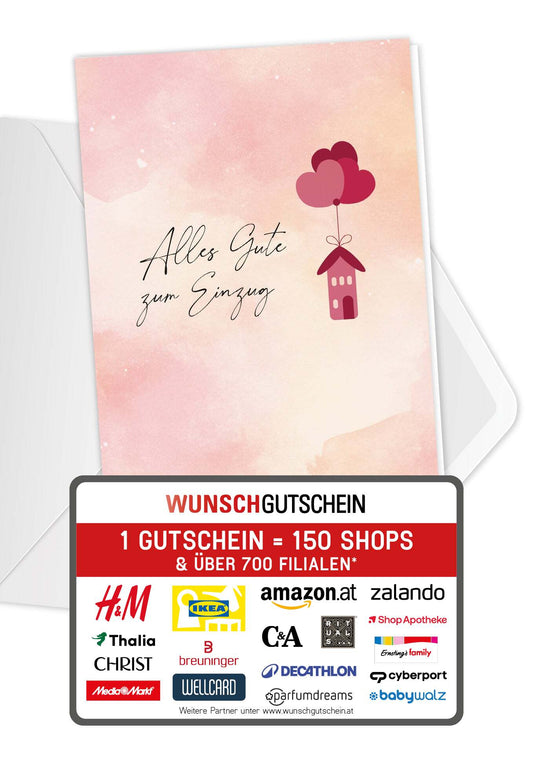 Alles Gute Einzug - Herz Haus