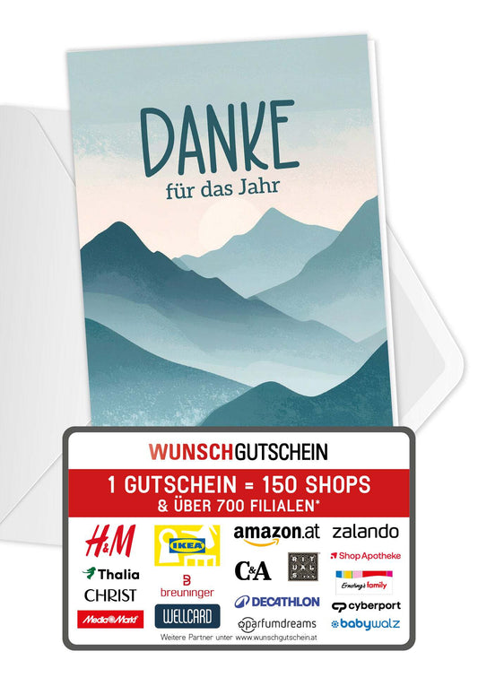 Danke für das Jahr - Berge