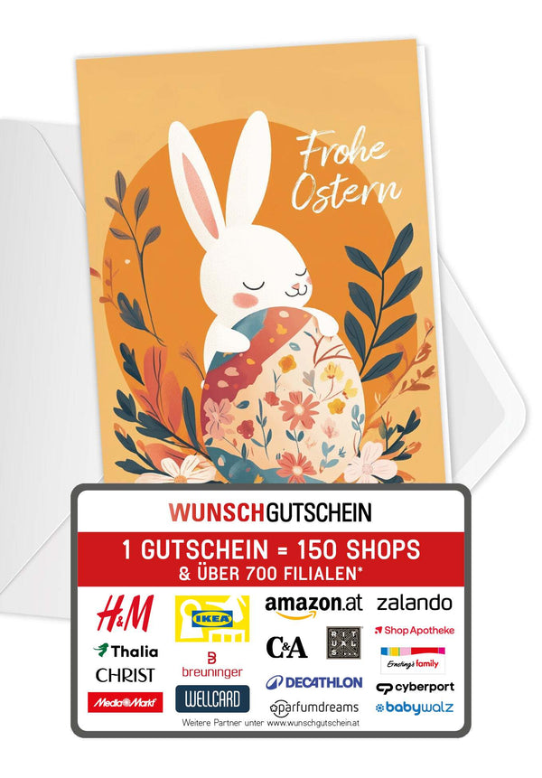 Frohe Ostern - Hase Orange