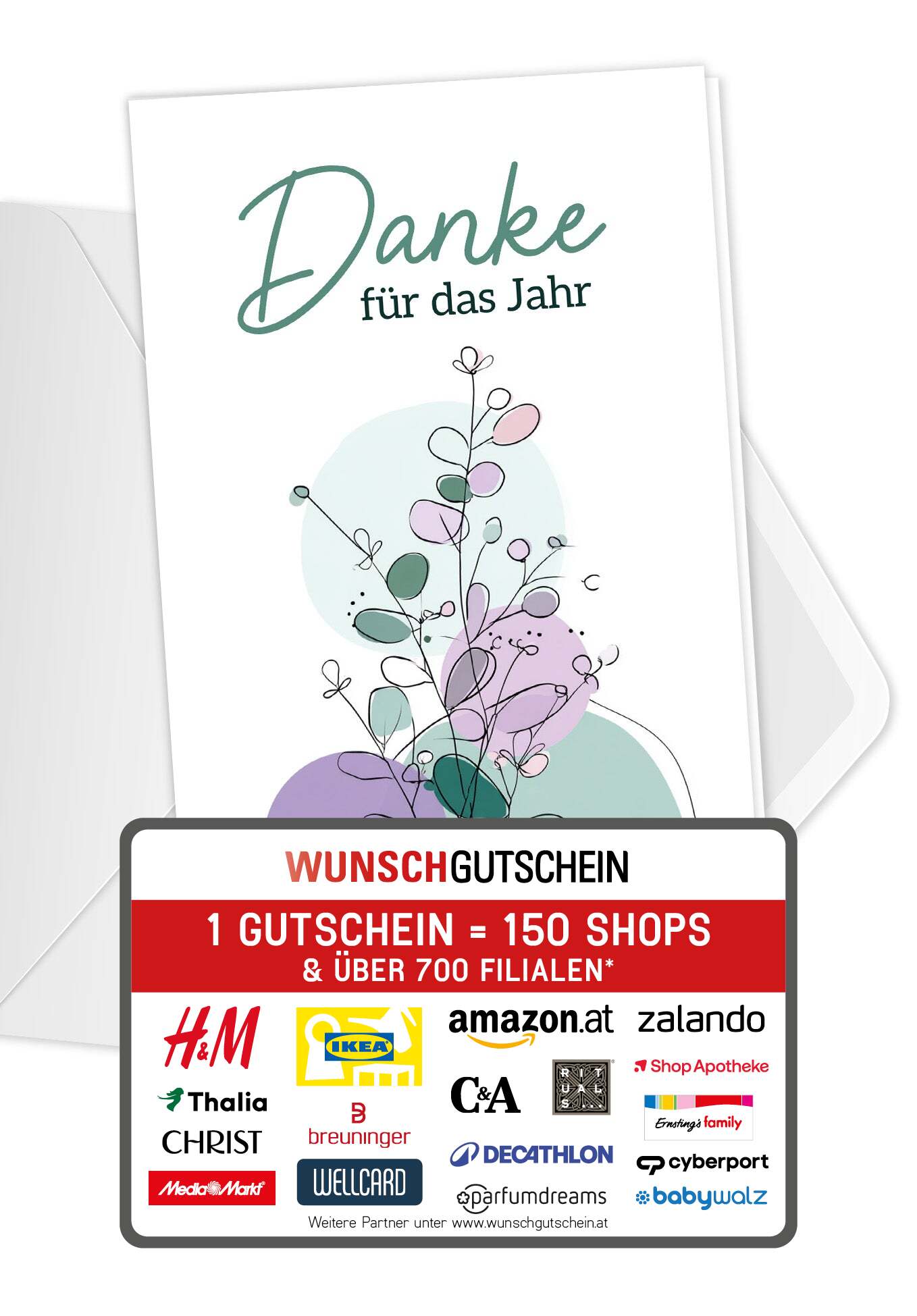 Danke für das Jahr - Lila Grün