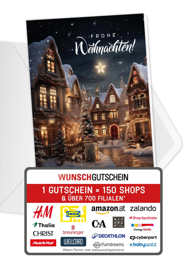 Frohe Weihnachten - Dorf
