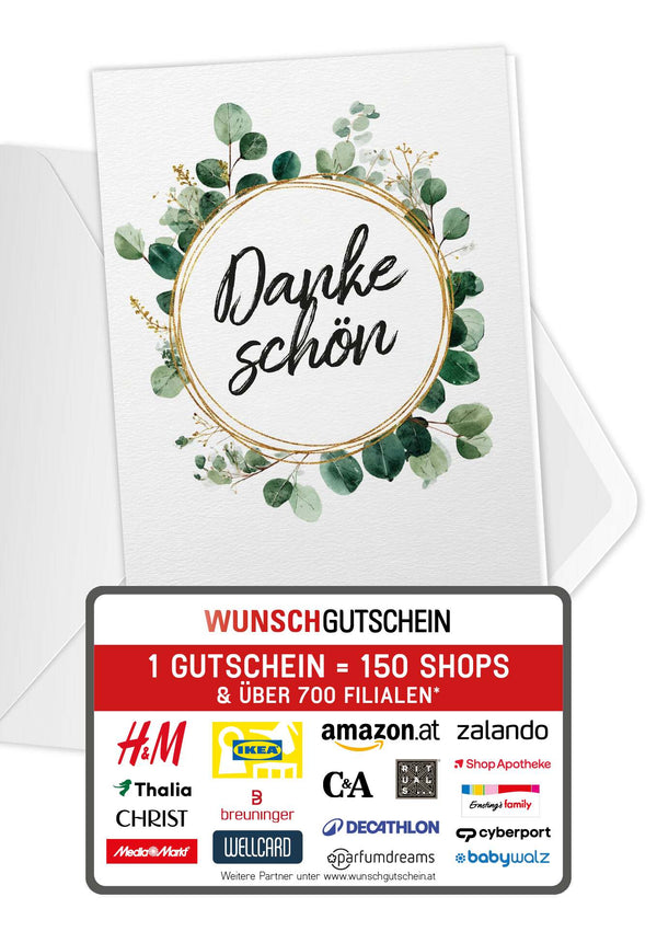 Dankeschön - Eucalyptus Kranz