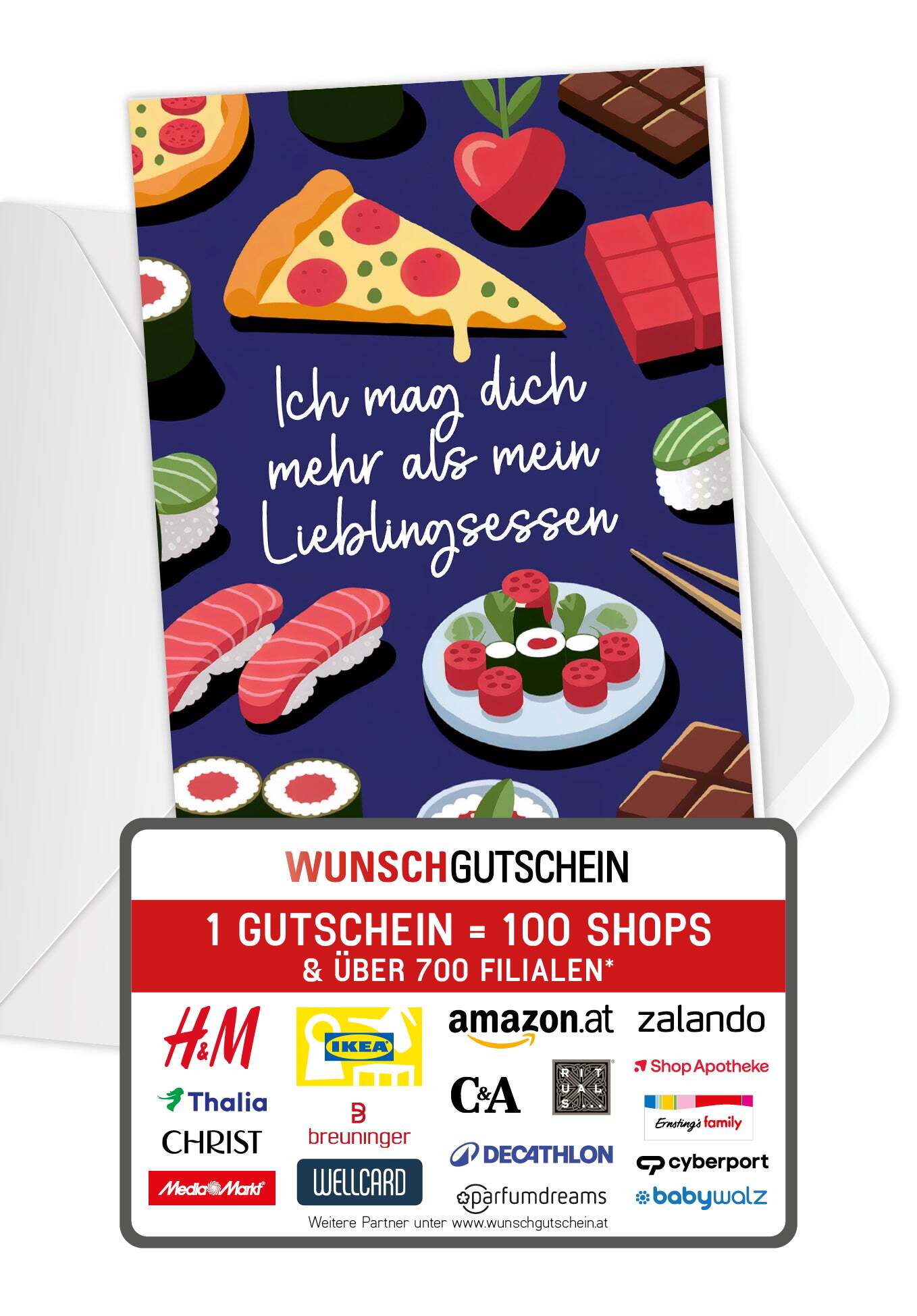 Lieblingsessen - Pizza Sushi (Gutscheinwert)