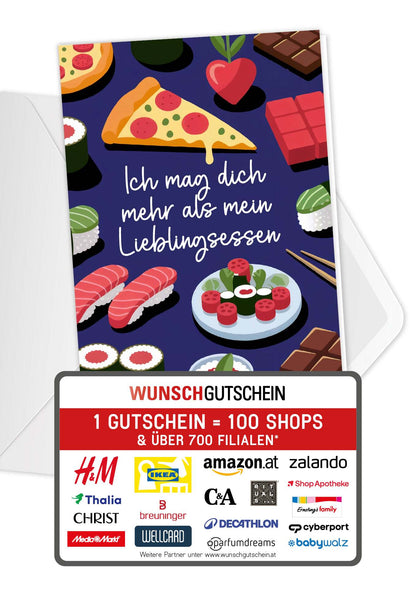 Lieblingsessen - Pizza Sushi (Gutscheinwert)