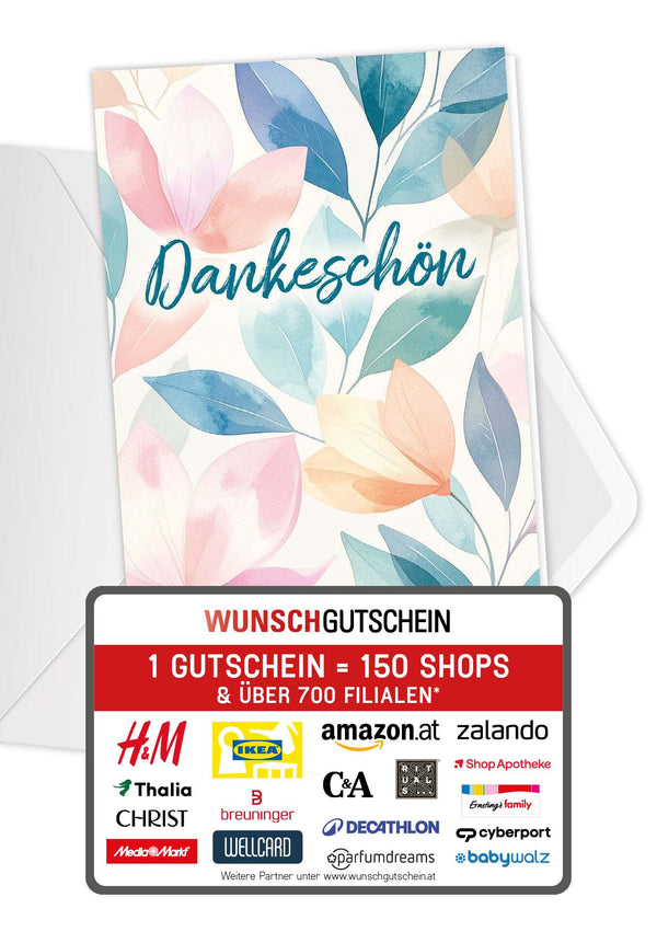 Dankeschön - Blätter Bunt