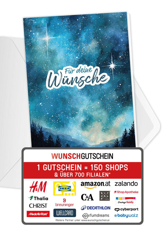 Für deine Wünsche - Nachthimmel Blau