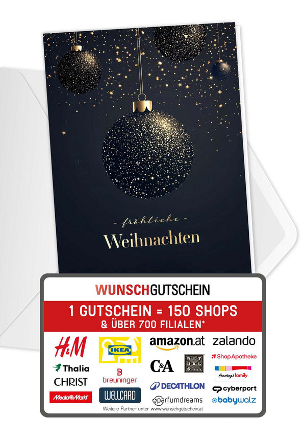 Fröhliche Weihnachten - Christbaumkugeln