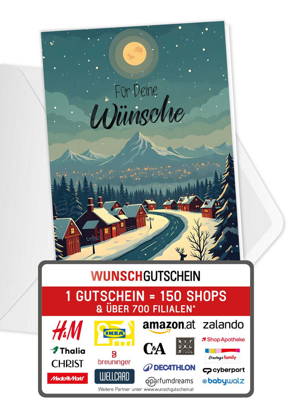 Für deine Wünsche - Winterstadt Rentier