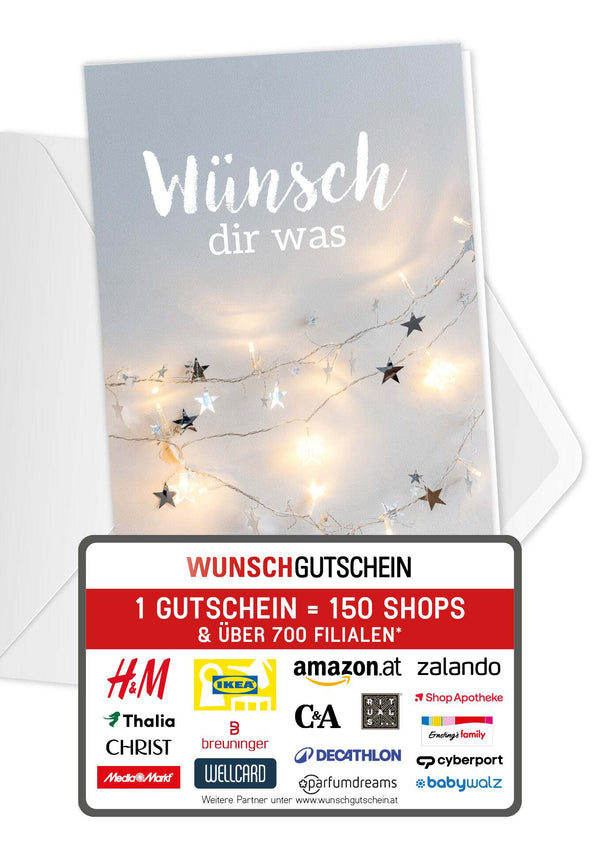 Wünsch dir was - Lichterkette Sterne