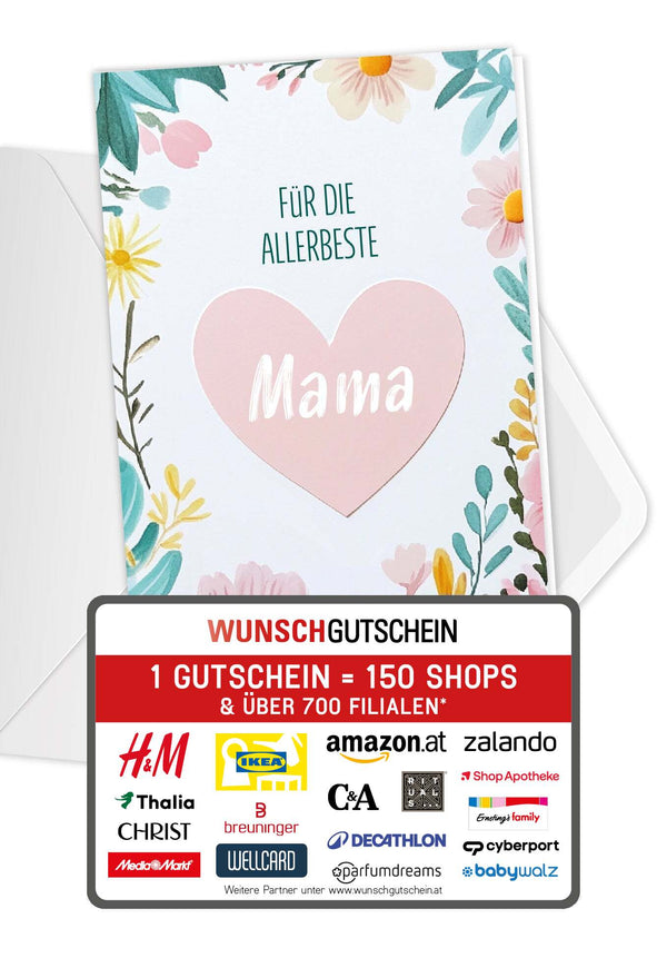 Für die allerbeste Mama - Herz