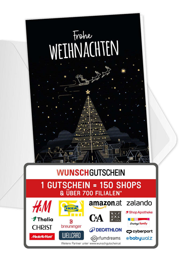Frohe Weihnachten - Stadt Tannenbaum