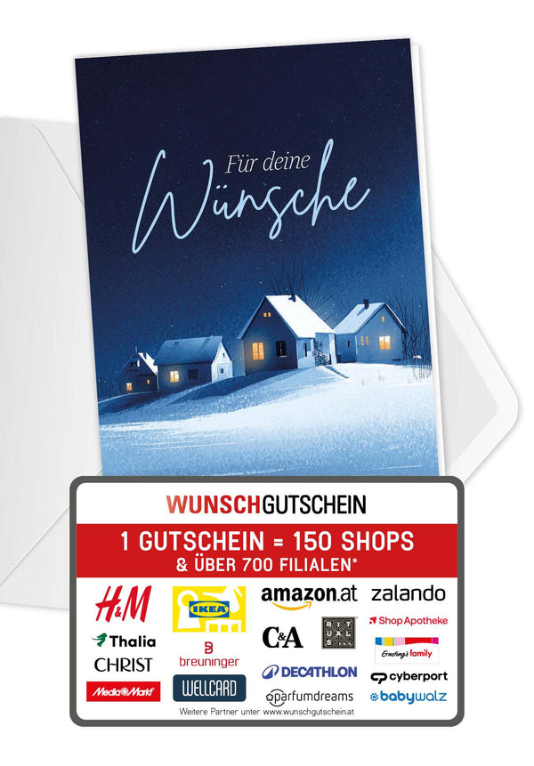 Für deine Wünsche - Winterstadt Blau