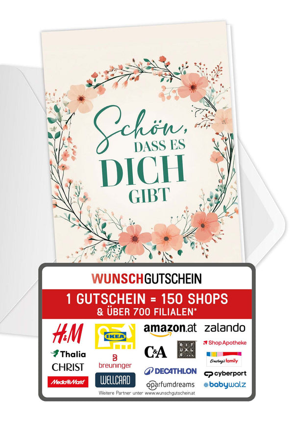 Schön dass es dich gibt - Blumenkranz