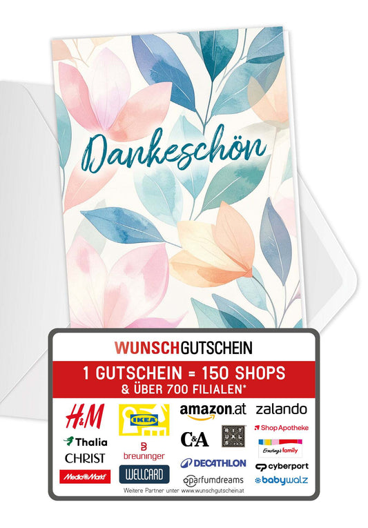 Dankeschön - Blätter Bunt