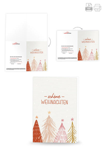 Schöne Weihnachten - Tannenbäume