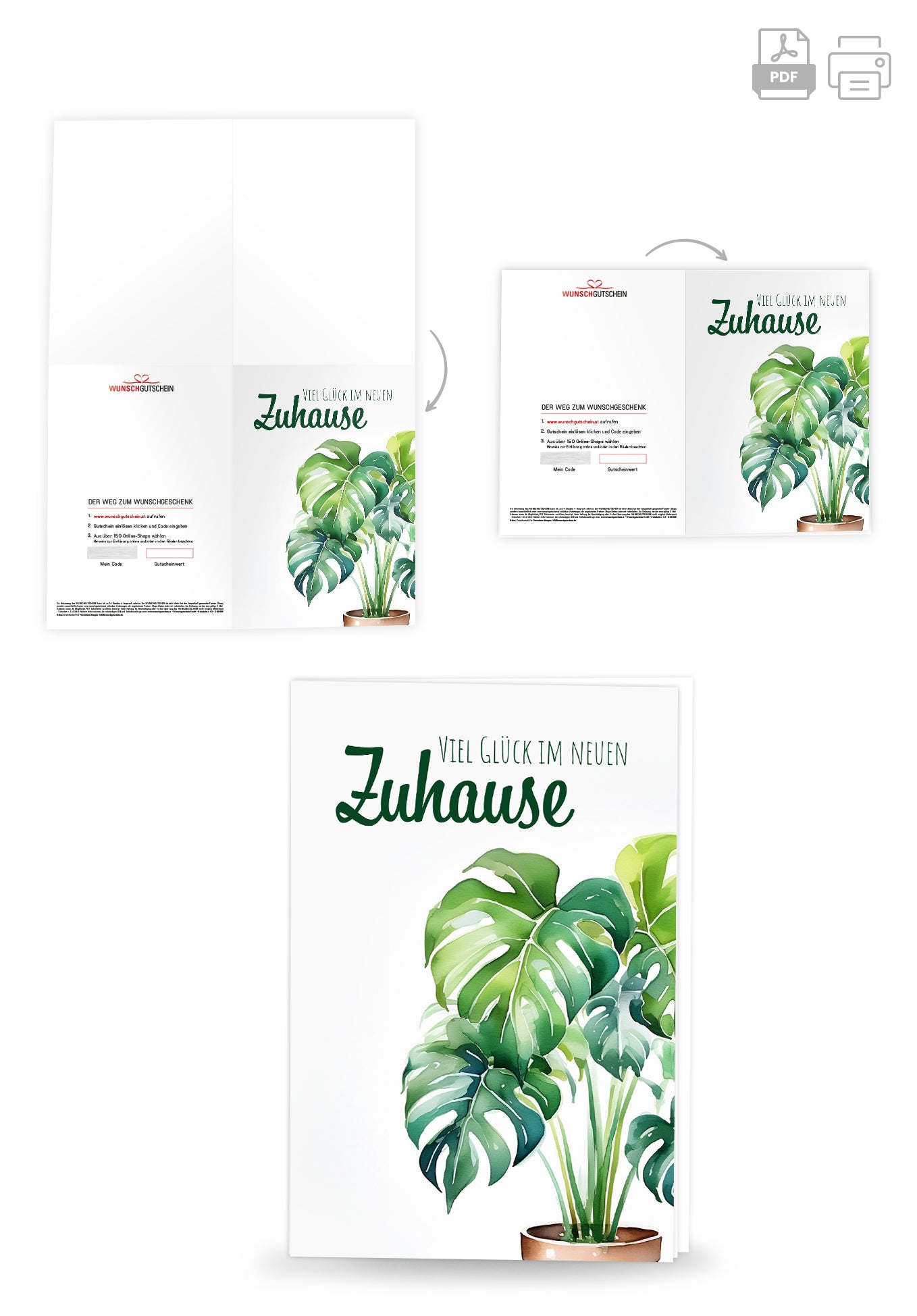 Viel Glück Zuhause - Pflanze