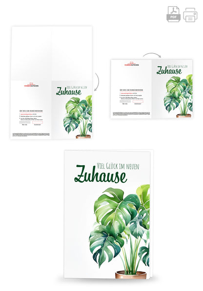 Viel Glück Zuhause - Pflanze