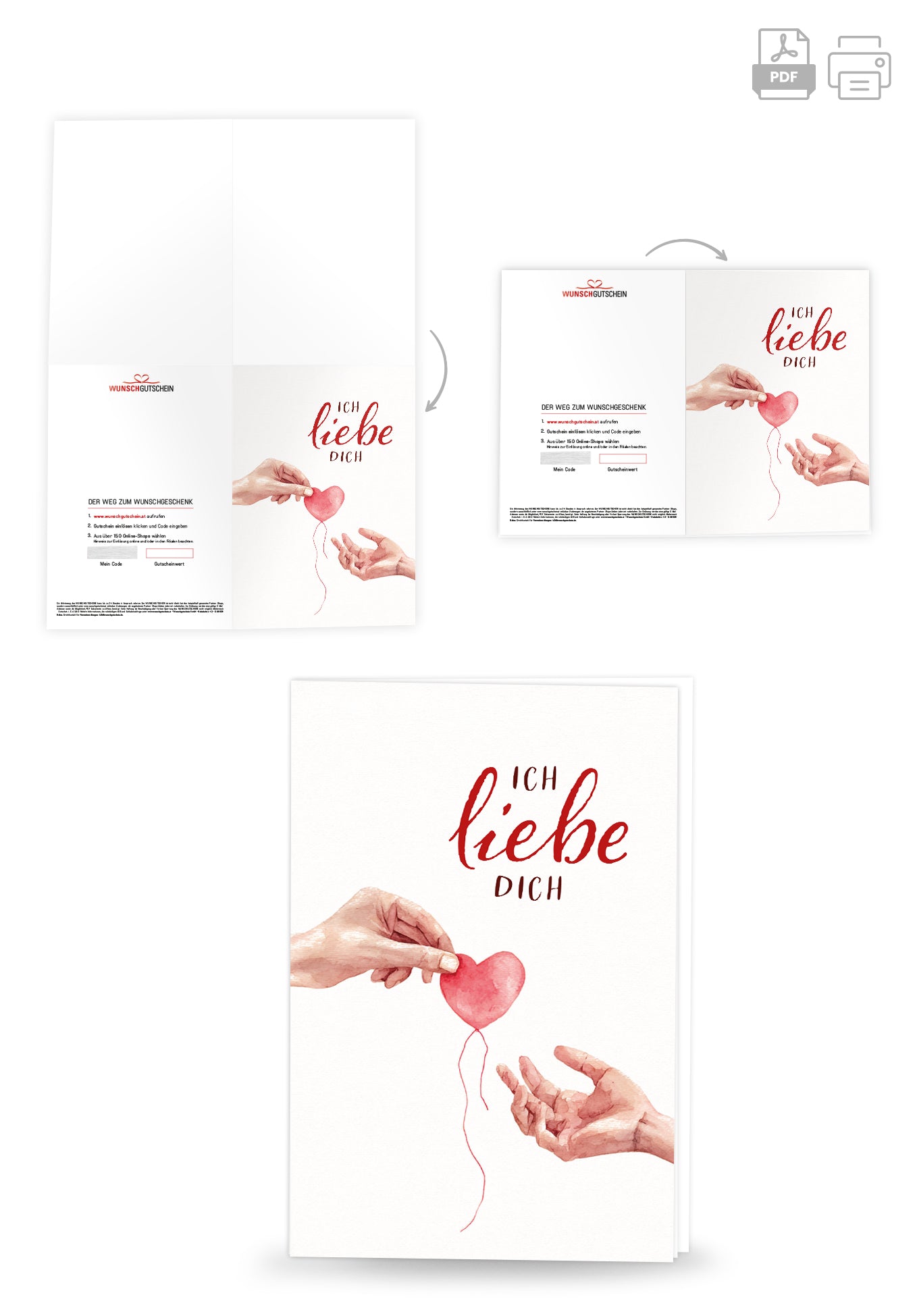 Ich liebe dich - Hände Herz