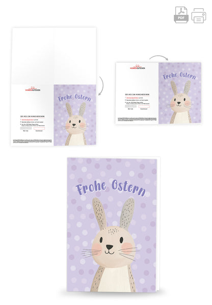 Frohe Ostern - Hase Pastellila