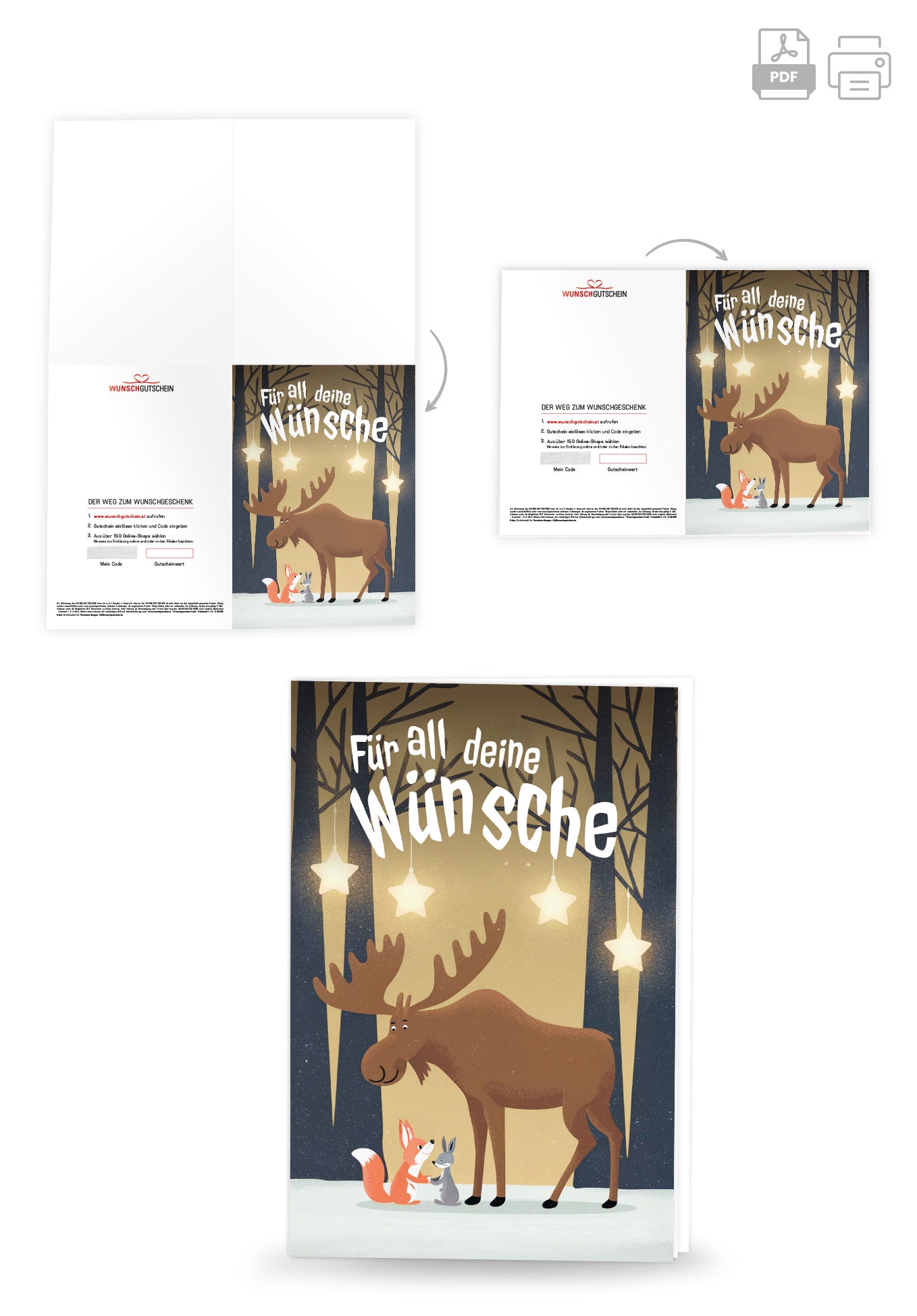 Für deine Wünsche - Tiere Wald