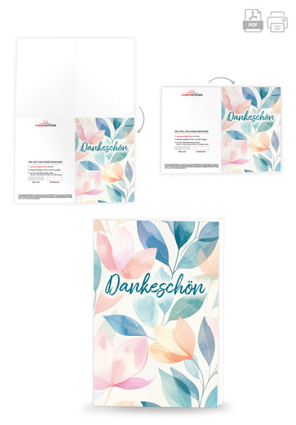 Dankeschön - Blätter Bunt (Gutscheinwert)