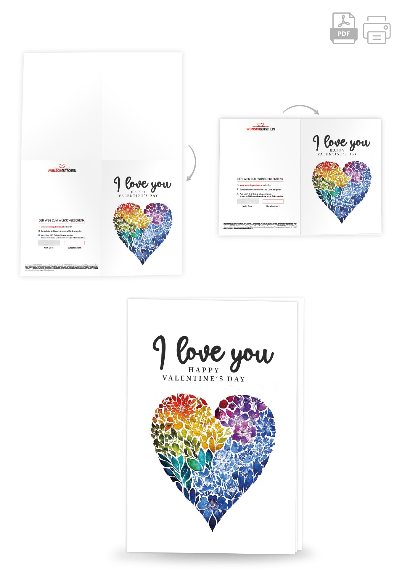 I love you - Herz Bunt