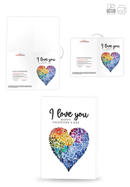 I love you - Herz Bunt