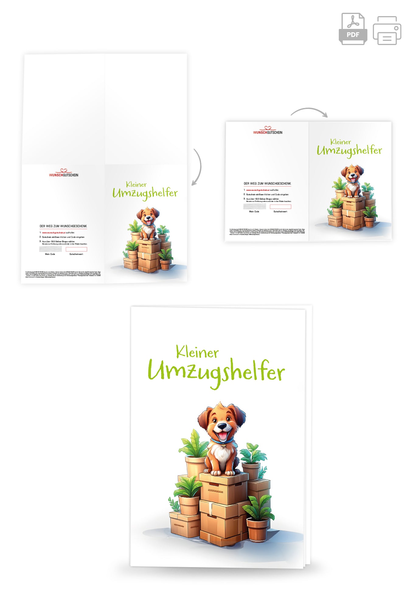 Kleiner Umzugshelfer - Hund