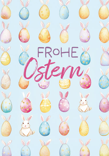 Frohe Ostern - Haseneier Muster