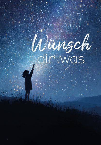 Wünsch dir was - Nachthimmel mit Kind