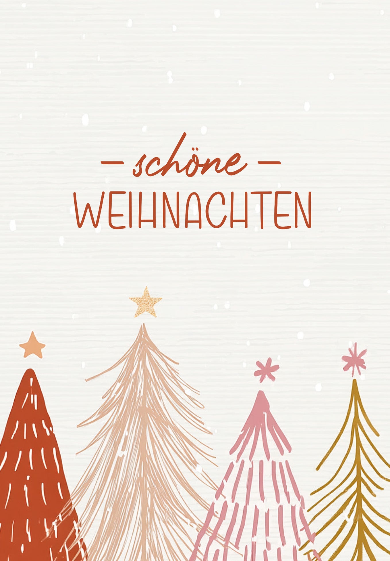 Schöne Weihnachten - Tannenbäume