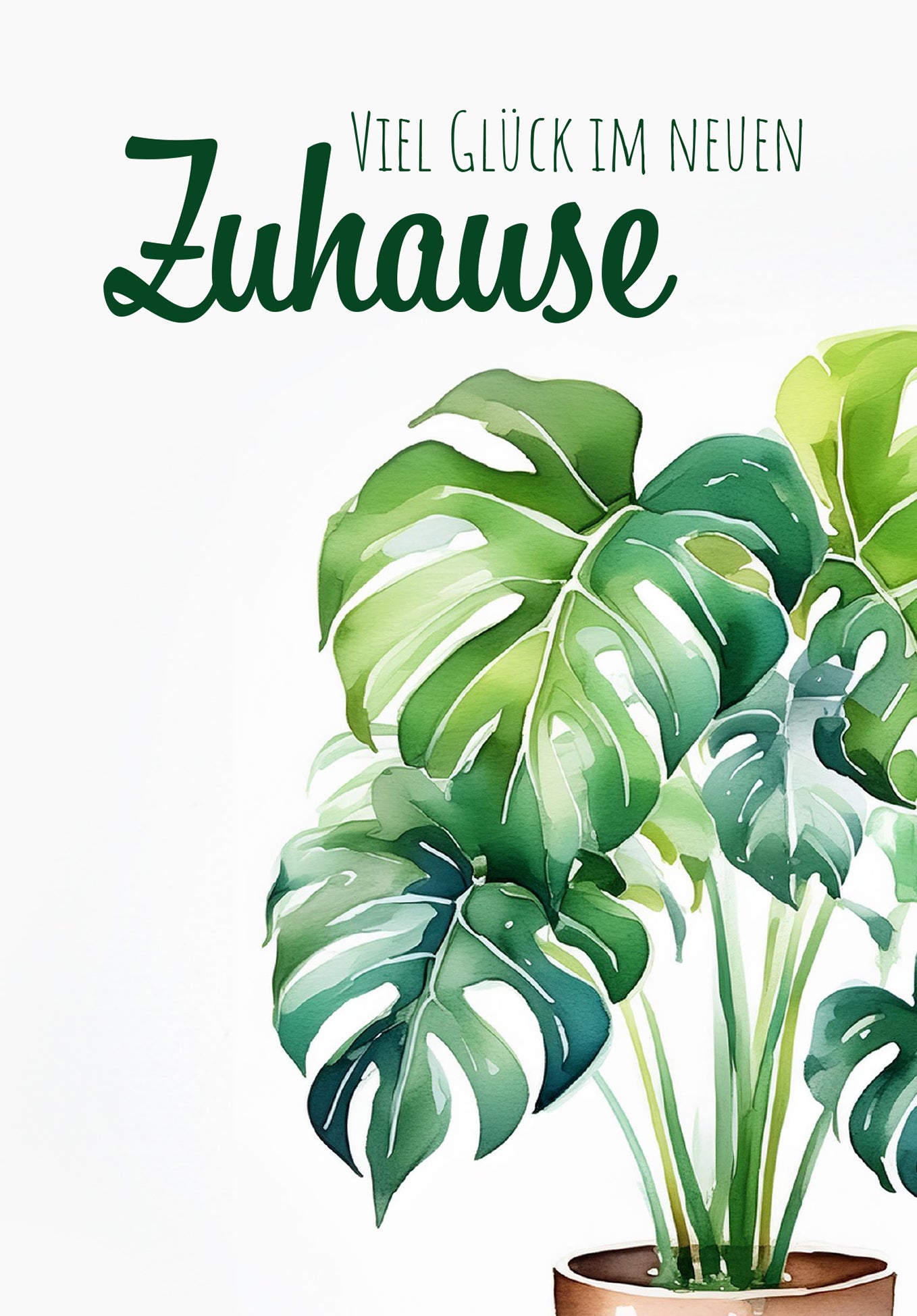 Viel Glück Zuhause - Pflanze