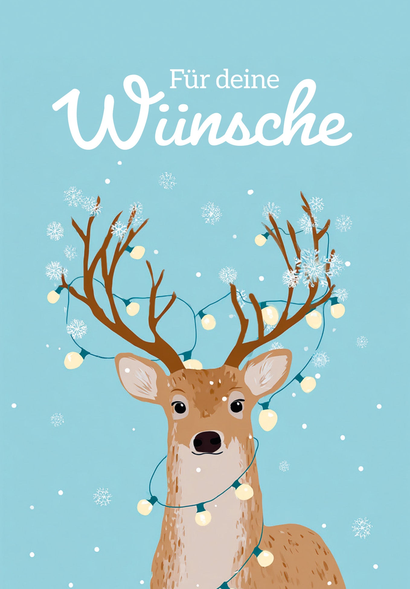 Für deine Wünsche - Rentier Lichterkette
