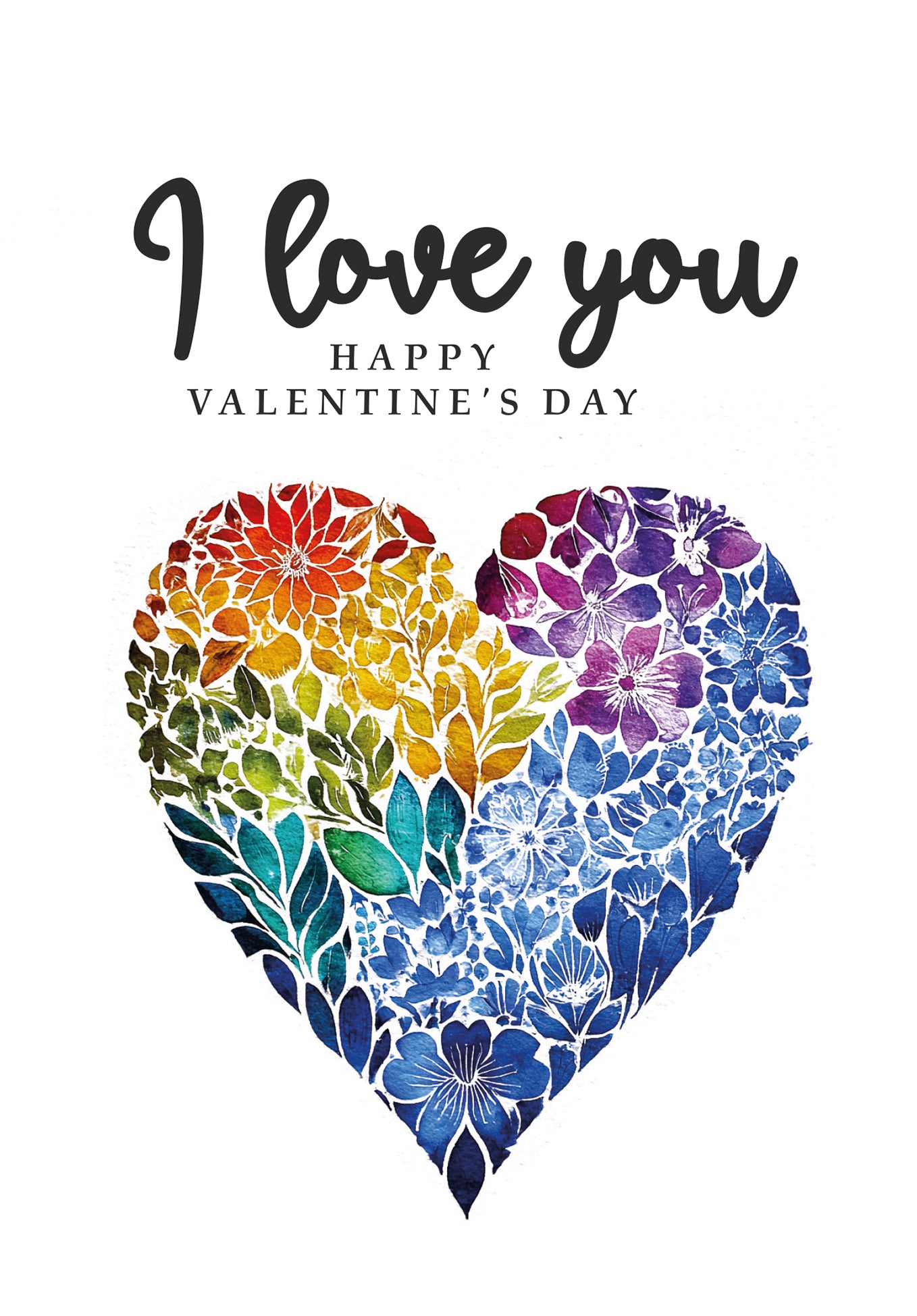 I love you - Herz Bunt