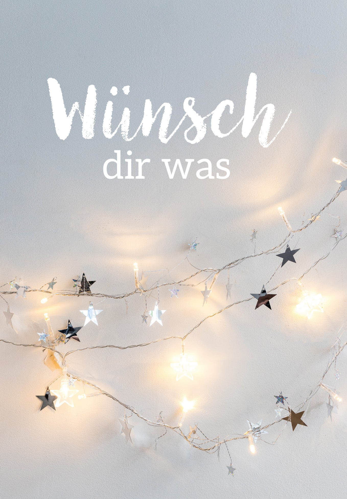 Wünsch dir was - Lichterkette Sterne