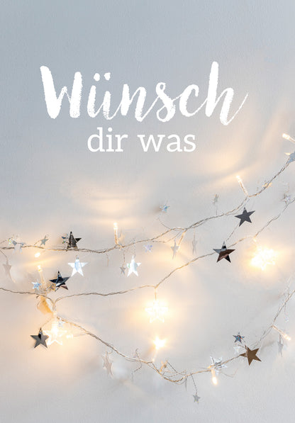 Wünsch dir was - Lichterkette Sterne