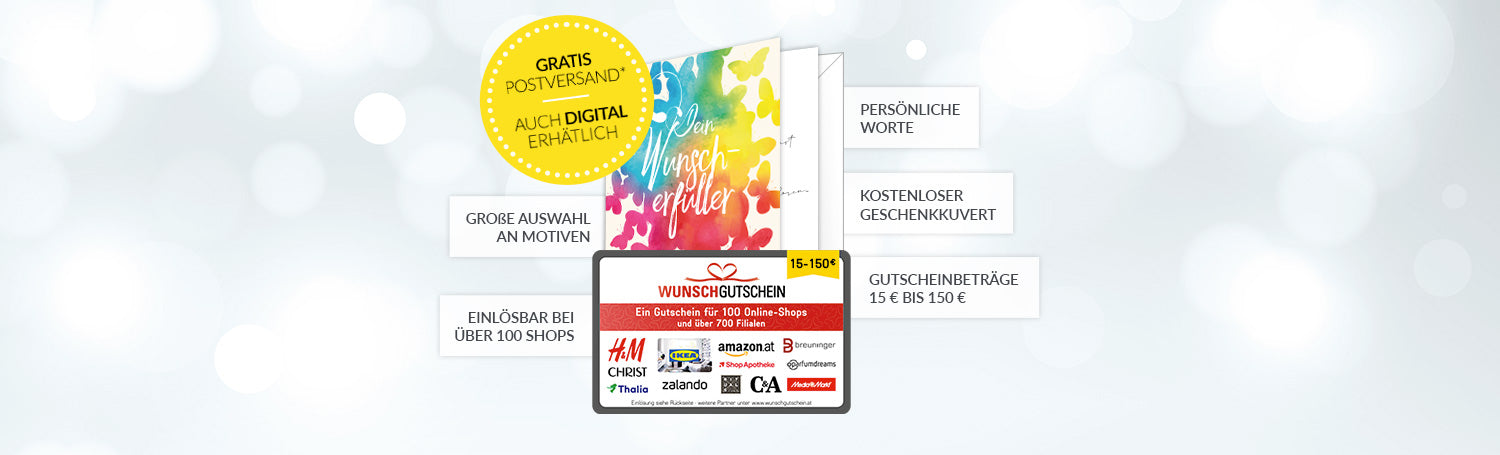 Ein Gutschein für 100 Online-Shops » WUNSCHGUTSCHEIN Österreich