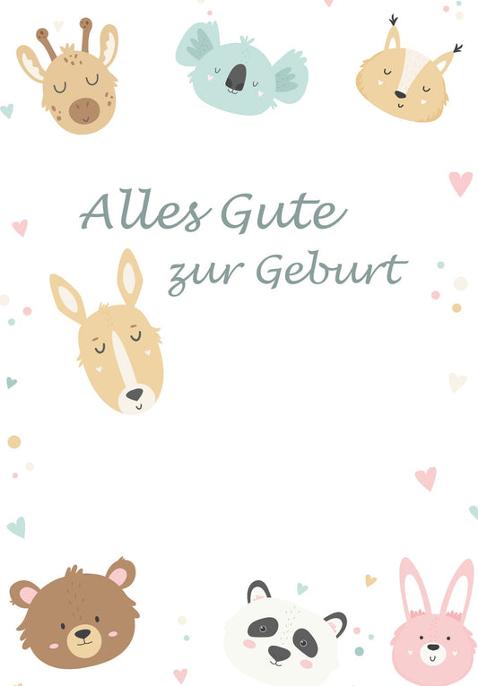 Alles Gute zur Geburt - Tiere