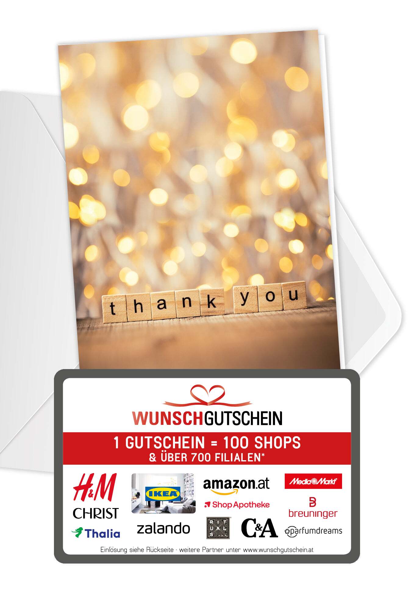Thank you - Würfel (Gutscheinwert)