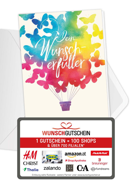Dein Wunscherfüller - Schmetterling (Optional: Mit Logo für zzgl. 2 €)
