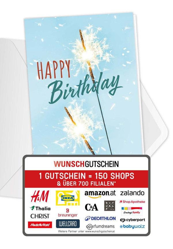 Happy Birthday - Wunderkerzen