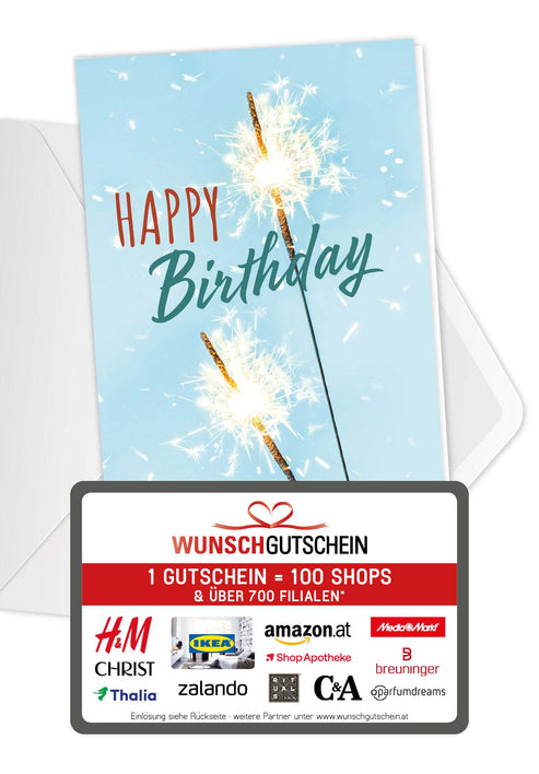 Happy Birthday - Wunderkerze